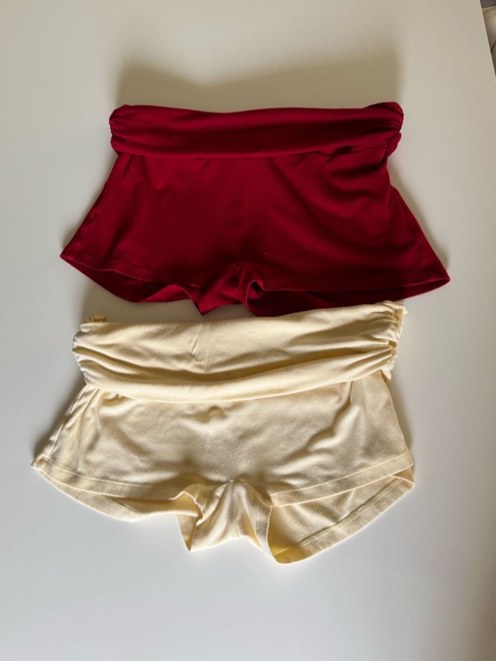 Women Foldover Sleep Shorts L